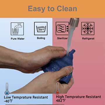 KongNai Funnels for Kitchen Use Set of 4, Silicone Collapsible Funnels for Filling Bottles, Food Grade Funnel for Liquid Powder Transfer, Foldable Kitchen Utensils