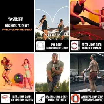 Beaded Kids Exercise Jump Rope - Segmented Skipping Rope for Kids - Durable Shatterproof Outdoor Beads - Light Weight and Tangle Free Exercise Training - Adjustable Kids Jump Rope for Fitness - 7ft