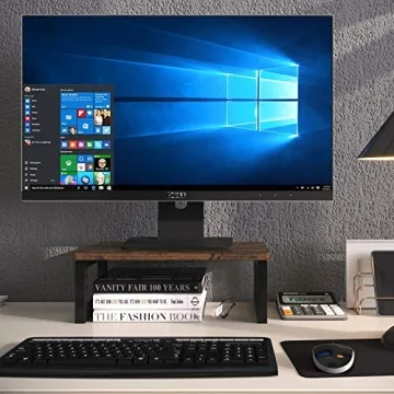 Stylish OROPY Vintage Wood Monitor Stand Riser for Desks