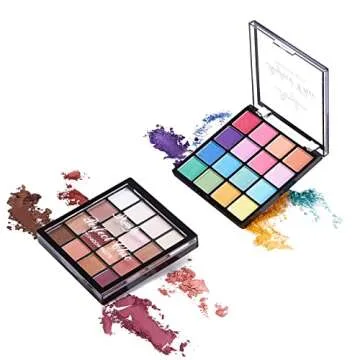 MARIA AYORA 2pcs Eyeshadow Palette Set - 16 Colors