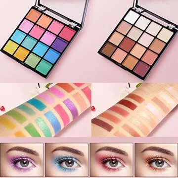 MARIA AYORA 2pcs Eyeshadow Palette Set - 16 Colors