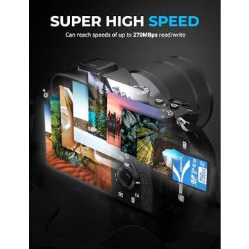 SABRENT Rocket V60 256GB SD UHS-II Card for High-Speed Recording