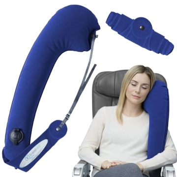 TRAVELREST Ultimate Travel, Neck & Body Pillow - Strap to Plane & Car Seat - Compact, Eases Shoulder...