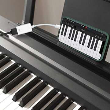 WORLDBOYU Lightning to USB Camera Adapter Lightning Female USB OTG Cable Adapter for Select iPhone,iPad Models Support Connect Camera, Card Reader, USB Flash Drive, MIDI Keyboard, White