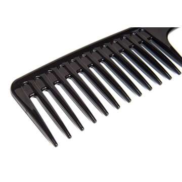 Diane shampoo comb, 9-3/4", D142
