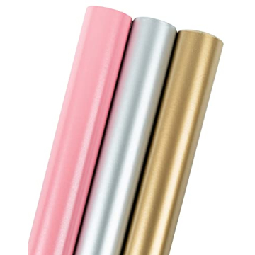 MAYPLUSS 3-Pack Wrapping Paper Rolls - Matte Finish