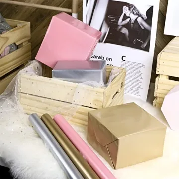 MAYPLUSS 3-Pack Wrapping Paper Rolls - Matte Finish