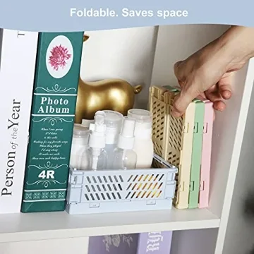 Mini Plastic Baskets for Storage Organizing | 4-Pack