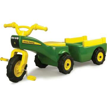 John Deere Pedal Tractor and Wagon for Kids
