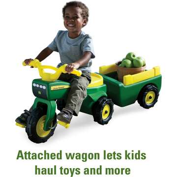 John Deere Pedal Tractor and Wagon for Kids
