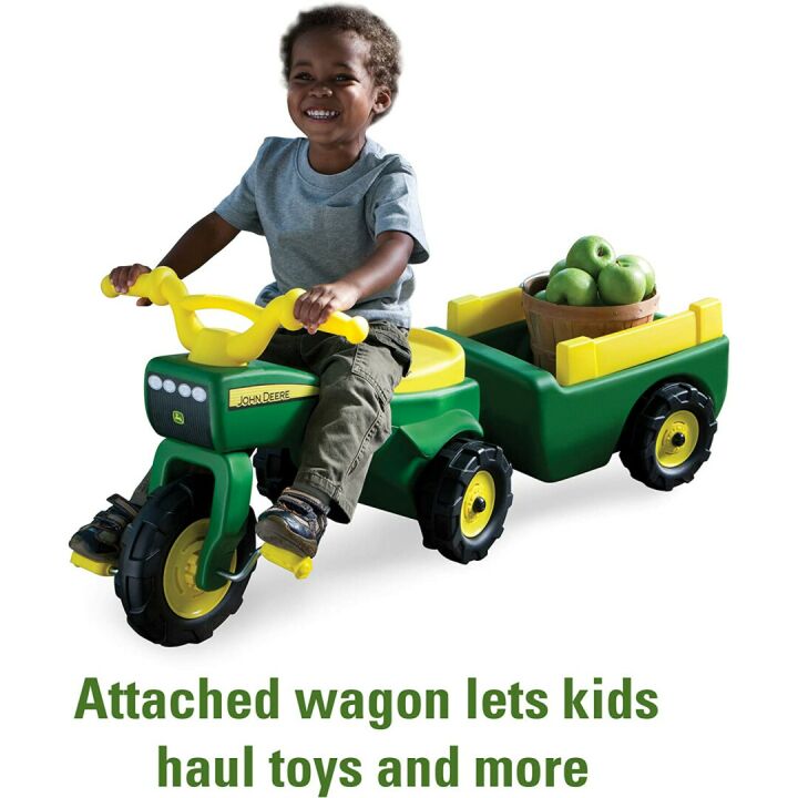 John Deere Pedal Tractor and Wagon for Kids