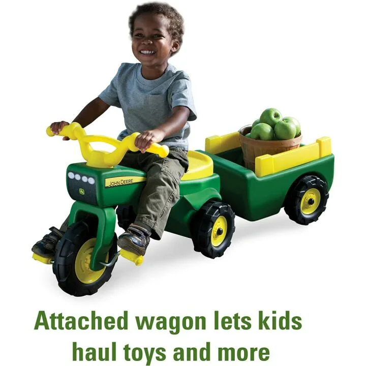 John Deere Pedal Tractor and Wagon for Kids
