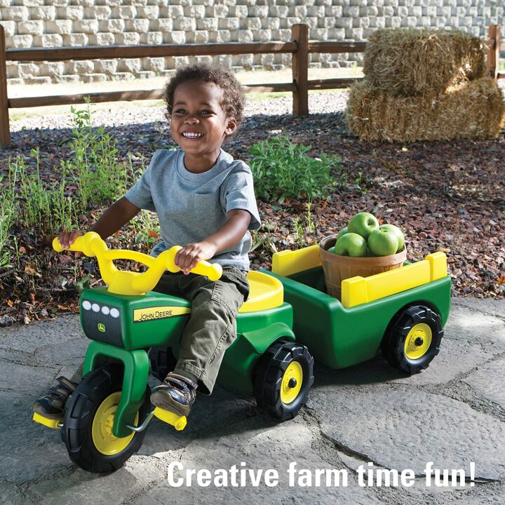 John Deere Pedal Tractor and Wagon for Kids