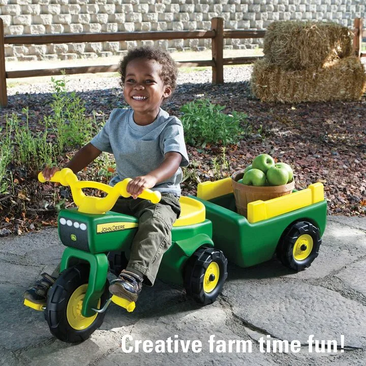 John Deere Pedal Tractor and Wagon for Kids