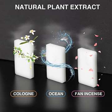 Gold Mini Car Trash Can with 3 Aromatherapy Tablets