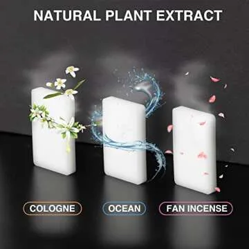 Gold Mini Car Trash Can with 3 Aromatherapy Tablets