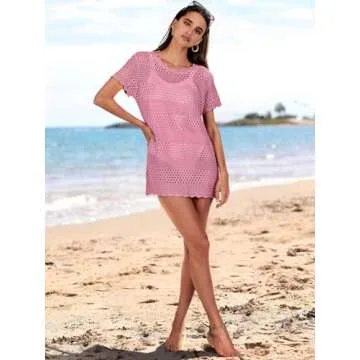 Caracilia Women Crochet Coverup for Summer Beachwear