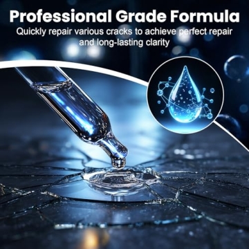 WOOKKIT Windshield Repair Kit,DIY Car Windshield Crack Repair Kit 2 Bottles Nano Glass Repair Liquid...