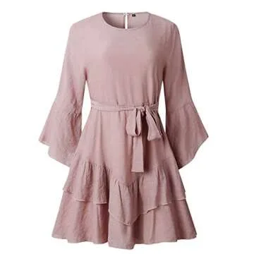 Elegant PRETTYGARDEN Pink Mini Dress for Any Occasion