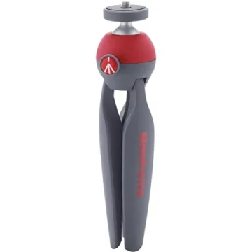 Manfrotto DSLR PIXI Mini Tripod, Red (MTPIXI-RD),Portable