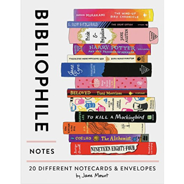 Bibliophile Notes: 20 Different Notecards & Envelopes (Bookish Gifts, Literary Stationery by Jane Mo...