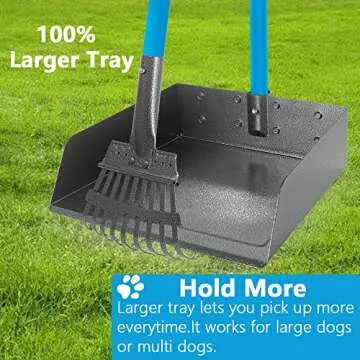 Dog Poop Trash Can with Extra Large Scooper & Bags