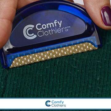 Comfy Clothiers Fabric Shaver for Clothing - Sweater Shaver and Cashmere Comb Combo Pack - Effecient Fabric Pilling Remover for Clothes - Lint Shaver for Sweaters and More - Dual Comb Design