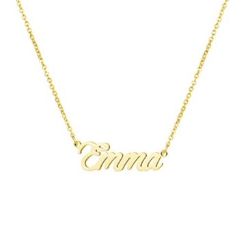 Awegift Name Necklace - Stylish Gold Plated Jewelry for Women - Ideal Gift for All Occasions