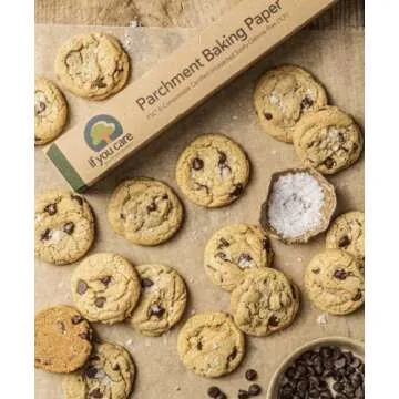 If You Care Parchment Baking Paper Sheets,Roll 70 Sq Ft Roll, Unbleached, Chlorine Free, Greaseproof, Silicone Coated, Standard Size, Fits 13 Inch Pans (Pack of 2)