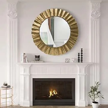 Handcrafted Gold Mirror - Perfect Home Decoration