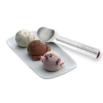 Zeroll Original Ice Cream Scoop with Unique Liquid Filled Heat Conductive Handle Simple One Piece Al...