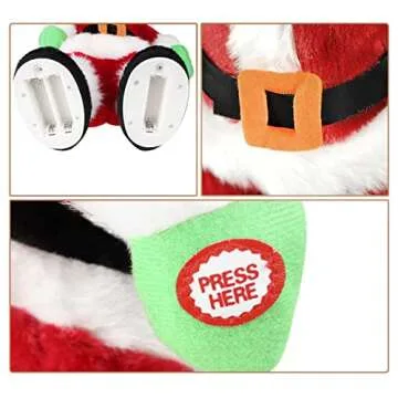 Twerking Santa Plush Toy Singing and Dancing Gift