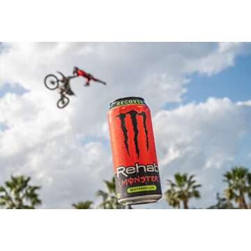 Rehab Monster Watermelon + Energy 15.5oz (Pack of 24)