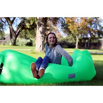 WEKAPO Inflatable Lounger Air Sofa Hammock-Portable,Water Proof& Anti-Air Leaking Design-Ideal Couch...