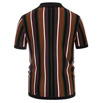 Stylish Vintage Knit Polo Shirt for Men - Comfortable & Trendy