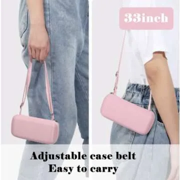 ESUFEIR Mini Travel Sun Umbrella for Purse With Case,Small Compact UV Umbrella Protection Sun,Lightweight Portable Parasol Umbrella Windproof for Women Men Kids (Pink)