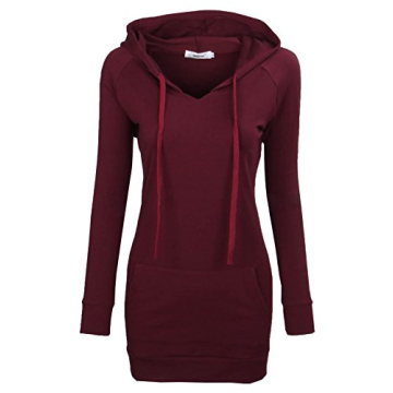 BEPEI Tunics for Women Long Sleeve,Ladies Trendy Soft Hood Sweater Breathable Knitting Lightweight P...