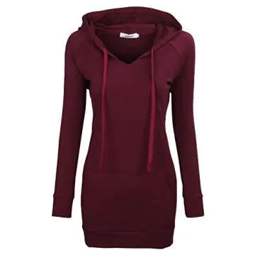 BEPEI Trendy Long Sleeve Tunic Hoodie for Women