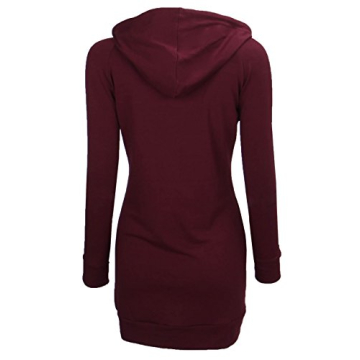 Trendy BEPEI Long Sleeve Tunic Hoodie for Women