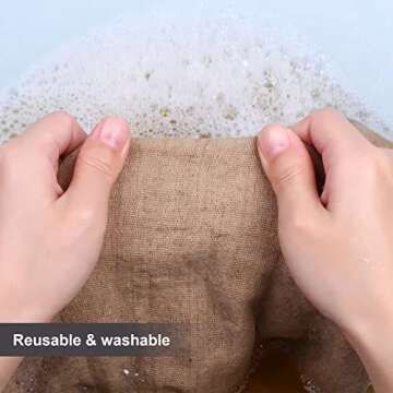 Muslin Fabric 10 Yards Linen Fabric 63 Inches Wide Textile Unbleached Beige Brown Cotton Fabric Soft&Smooth Embroidery Fabric Reusable&Washable Muslin Cloth for Sewing Embroidery Decor DIY Projects