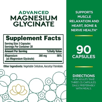 Nature's Bounty Magnesium Glycinate for Calm and Relaxation