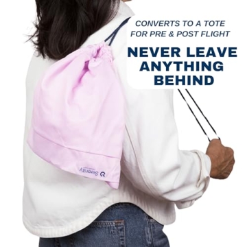 Lightweight Airplane Tray Organizer with 4 Storage Pockets