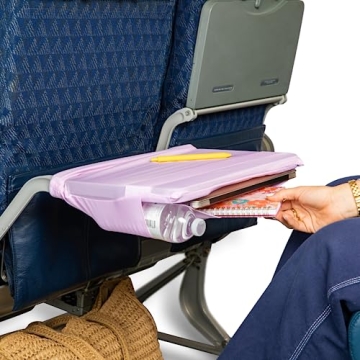 Lightweight Airplane Tray Organizer with 4 Storage Pockets