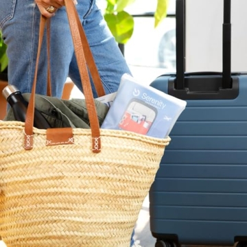 Lightweight Airplane Tray Organizer with 4 Storage Pockets