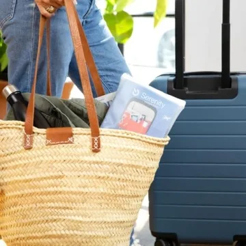 Lightweight Airplane Tray Organizer with 4 Storage Pockets