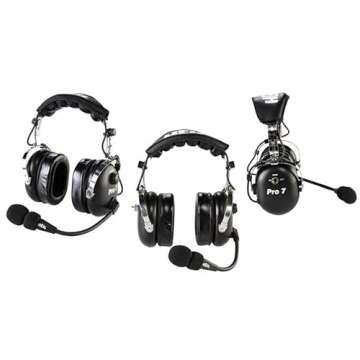 Heil Sound Original PRO7 Black Industrial Headset with Dynamic Microphone, HC-7 Mic Element
