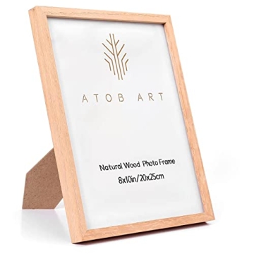 Elegant ATOBART 8x10 Oak Wood Picture Frame Set 6 Pack