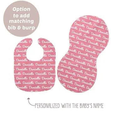 Ships Next Day - Pink Personalized Name Baby Blankets for Girls with Name - Printed in America - Baby Name Blanket - Personalized Custom Baby Girl Blankets