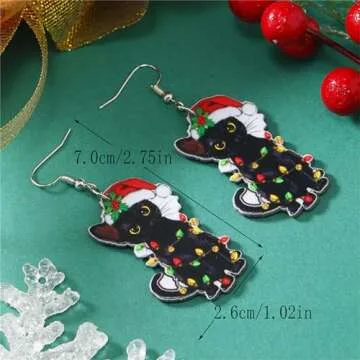 Cute Christmas Earrings for Women Unique Holiday Accessories