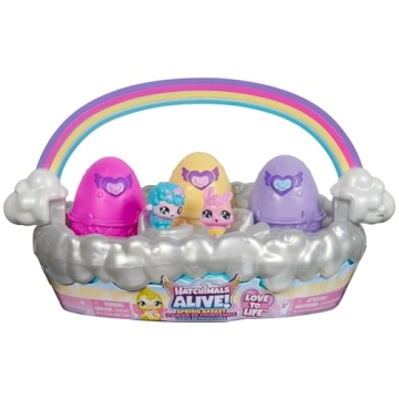 Hatchimals Alive Spring Basket with Fun Mini Figures